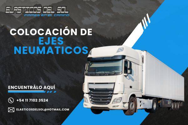 Colocación de ejes neumáticos 